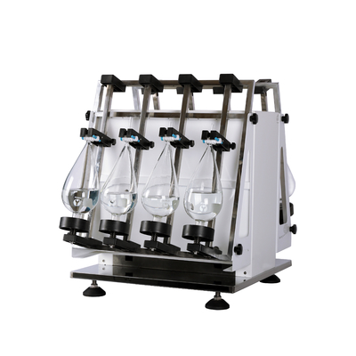 Çift Taraflı Dikey Çalkalayıcı Tipi 1 Litre Ayırıcı Huni Sıvı Çalkalayıcı 6 Adet Numune Tutucu