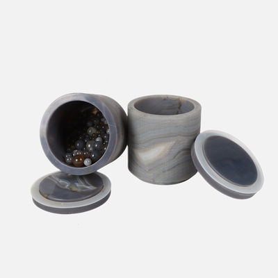 Kalite  Hard 100ml - 5L Lab Ball Mill Jars Agate Grinding With Lid Fabrika