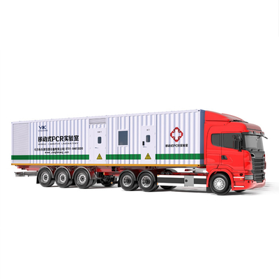 DNA RNA Ekstraksiyonu Mastermix Hazırlama Amplifikasyonu için 40Ft Mobil PCR Laboratuvarı